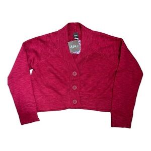 Tea Collection Button Front Cardigan Red NWT Sz M (6-7)